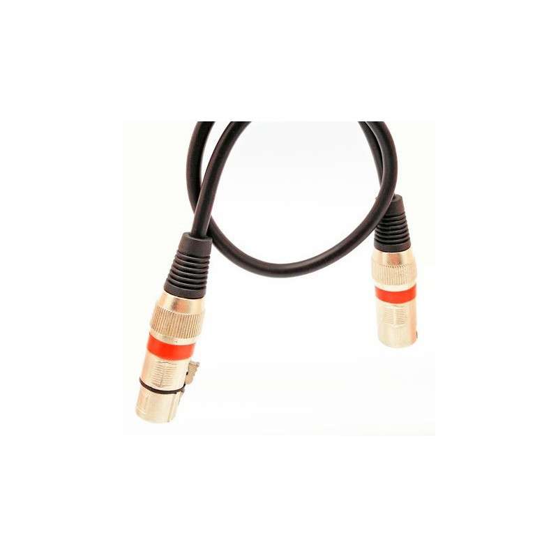 Cable 3P. XLR Macho - 3P XLR Hembra, 0.5m