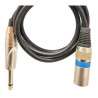 XLR male cable 3 pin - Jack6.35 mono male 1.0m