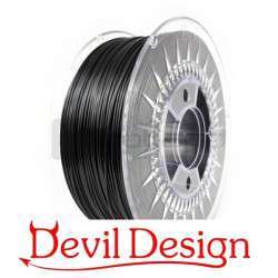 Filamento 3D - 1.75mm PETG - Negro - 1Kg - Devil Design