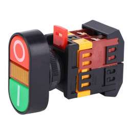 APBB-22-25N DOUBLE AUTO RESET SWITCH 220VAC WITH LIGHT