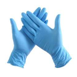 Vinyl Gloves without Powder Size (S) Blue - (Pack 100un)