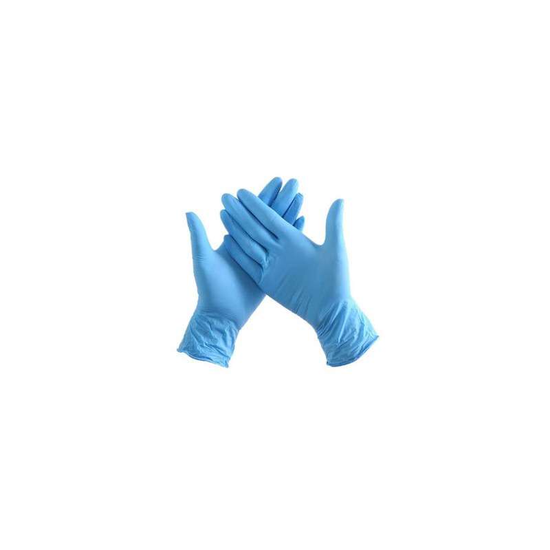 Vinyl Gloves without Powder Size (S) Blue - (Pack 100un)