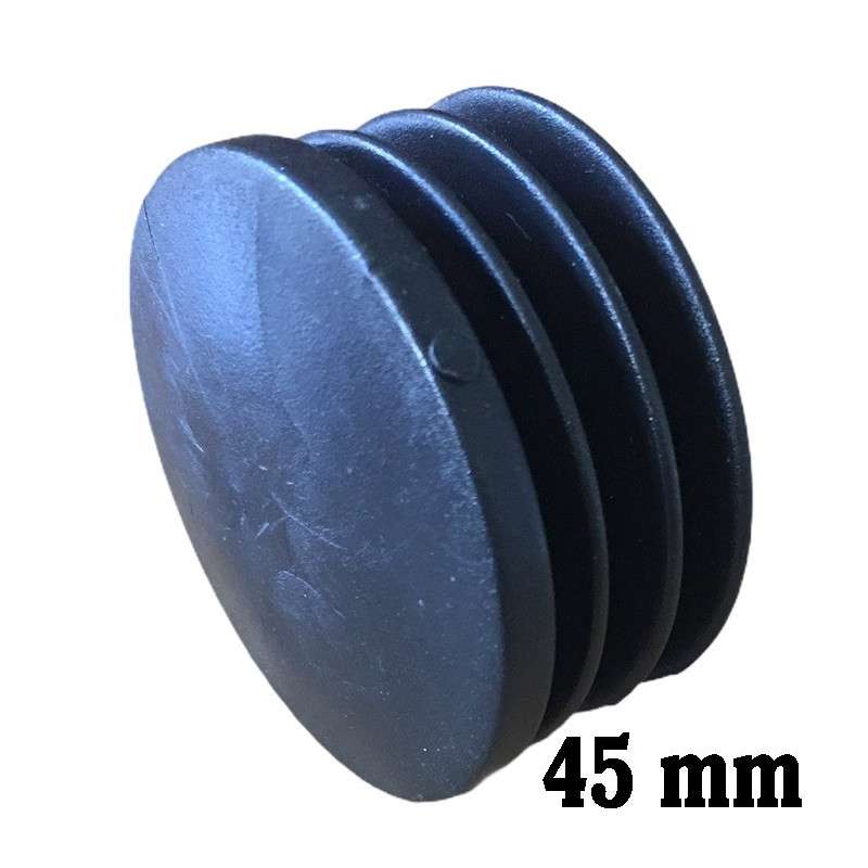 Round inner cap 45MM PVC Black