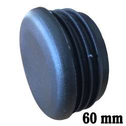 Round inner cap 60MM PVC Black