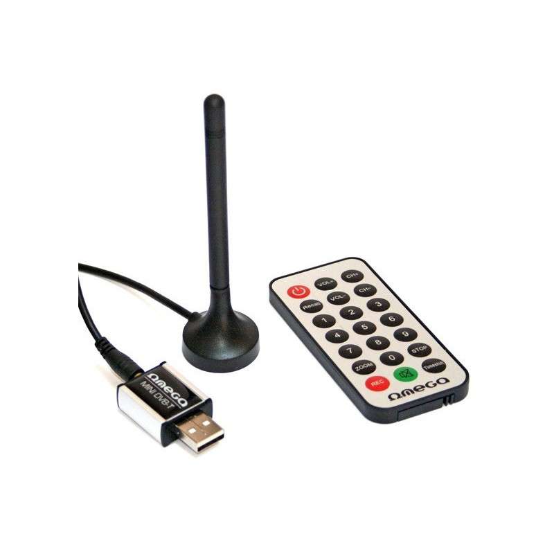Receptor USB TV DIGITAL TDT T300 NANO MPEG4 H.264 AVC HD USB - OMEGA