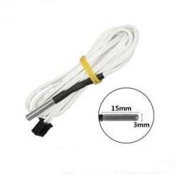B3950 NTC 100K THERMISTOR 350ºC WITH CABLE 1M M3X15MM