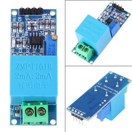 Module de Capteur de Tension ZMPT101B AC 0-250 V Module de Mesure de