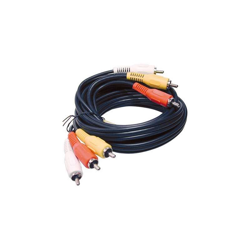 3X RCA CABLE - 3x RCA (VIDEO + 2AUDIO) 2m