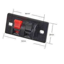 2-WAY SPEAKER TERMINALS BASE FOR 24X53MM CHASSIS