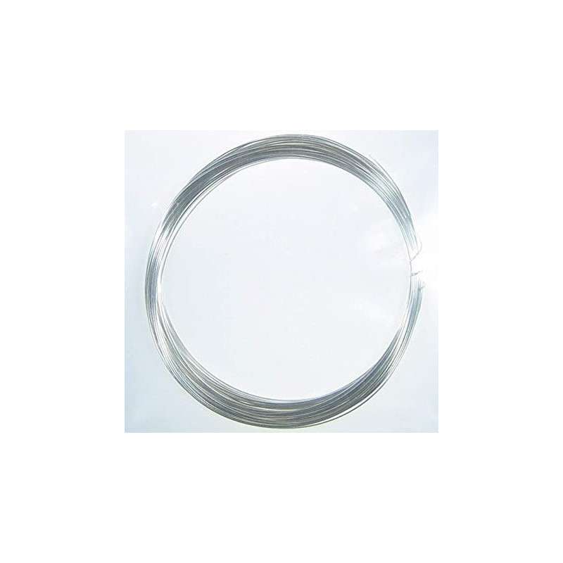 Solid core silver plated copper wire Ø 0.4 mm 5m