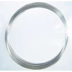 Solid core silver plated copper wire Ø 1 mm 4m