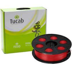 Filamento 3D - 1.75mm PETG - Rojo - 1Kg - TUCAB