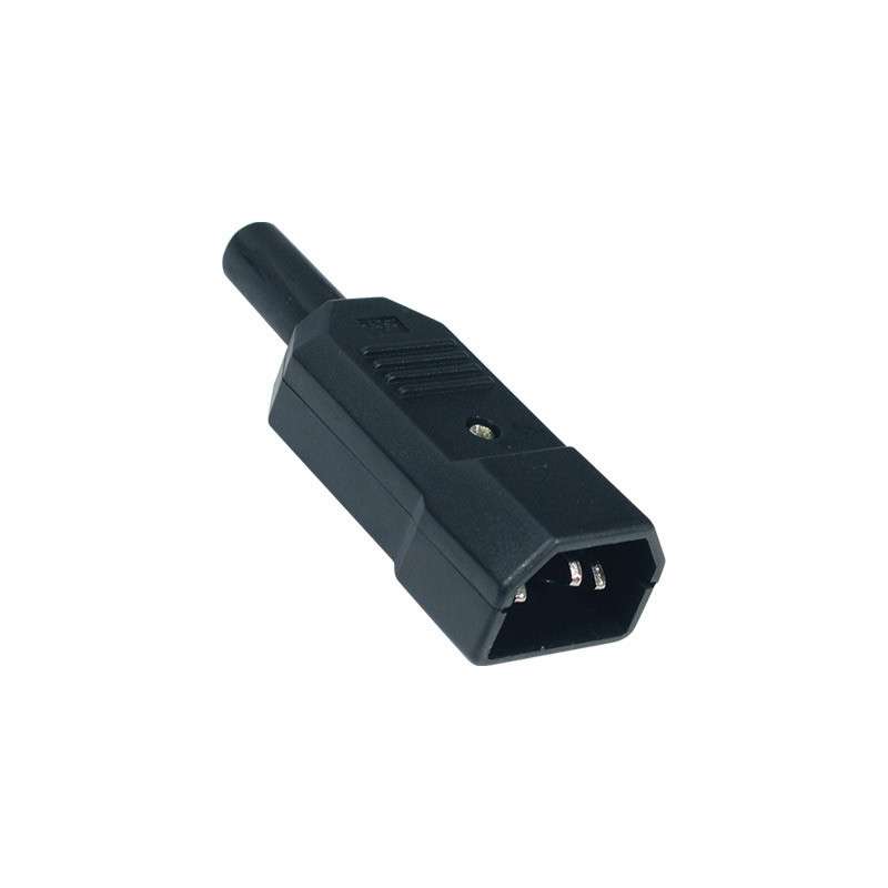 Plug IEC C14 (male) 3pin  10A 250V