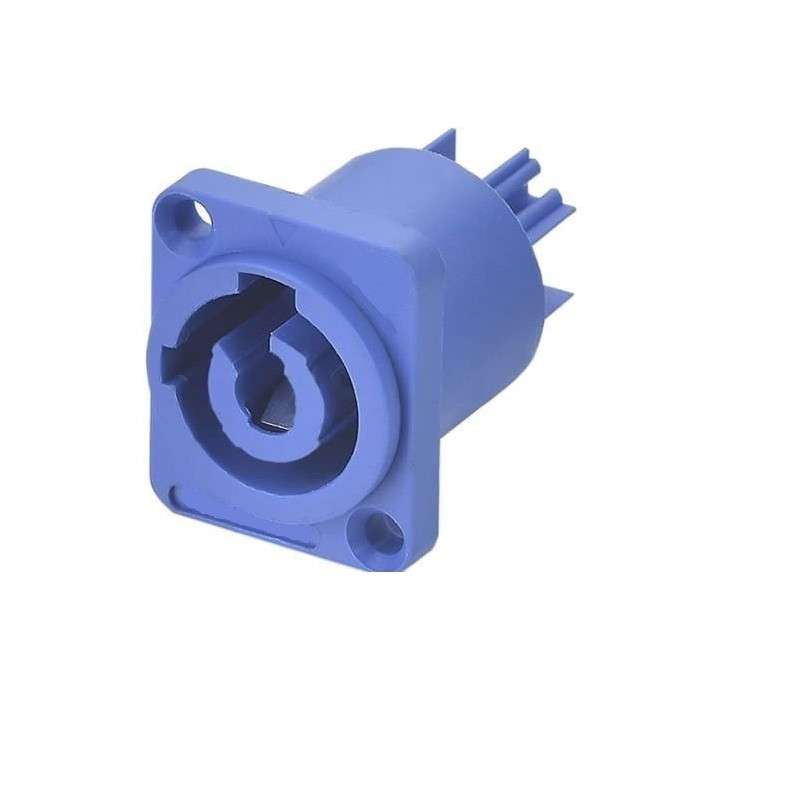 CONECTOR FÊMEA POWERCON CHASSIS (AZUL) 20A
