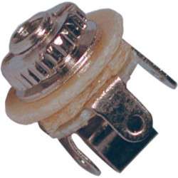 Jack 2.5 MONO female connector for panel (Closed Circuit)