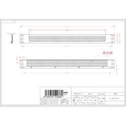 Panel pasacables 1U para armario rack 19" cepillo p/ gestión de cables