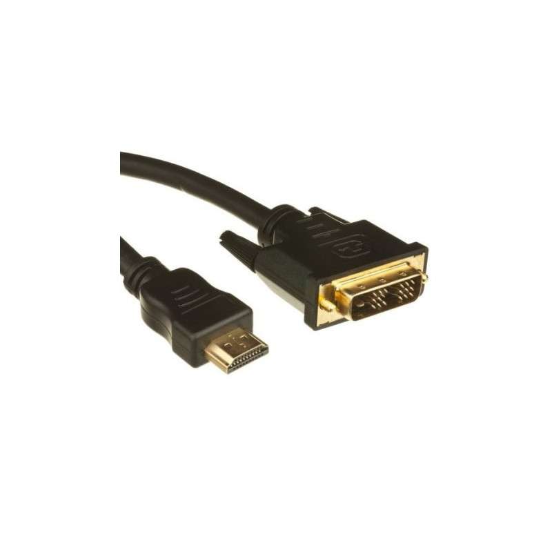 HDMI CABLE MALE TO DVI MALE 24 + 1 PIN 1.8 METERS SINGLE LINK