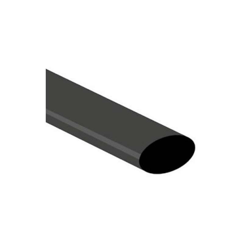 Tubo termoretractil 1m 2 : 1 Ø 12.7  - 6.35mm negro