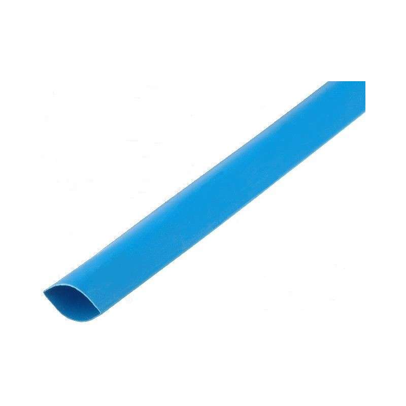 Tubo termoretractil 1m 2 : 1 Ø 9.5  - 4.75mm azul