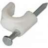 Clamps with Nail for Round Cable Ø7mm - Packaging 100 pcs.