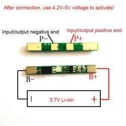 1S, 3.7V, 3A BMS PCM PROTECTION BOARD FOR 18650 BATTERY