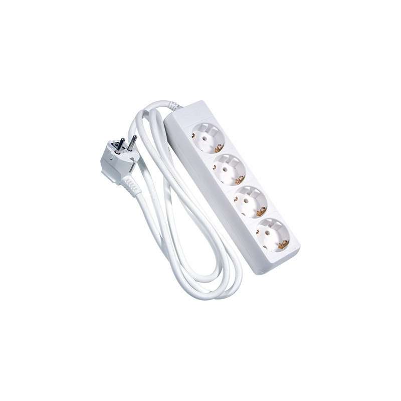 Block of 4 sockets with 1.5m white cable (3GX1.5MM)