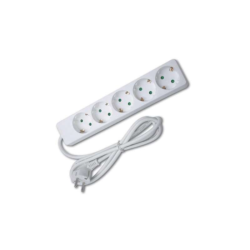 Block of 5 sockets with 1.5m white cable (3GX1.5MM)