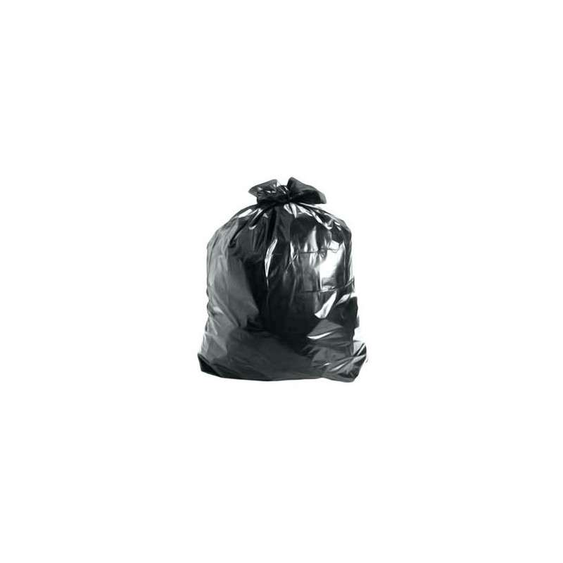 Garbage Bags 50L Black 25my 60X80cm 10un