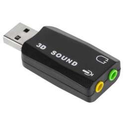 Tarjeta de sonido externa 5.1 3D USB