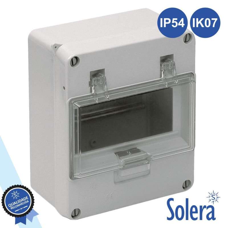 Surface distribution box for 6-module electrical panel 