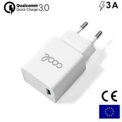 Universal Fast Adap network charger. Charger 1 x USB Cool 3 AMP (18W) White