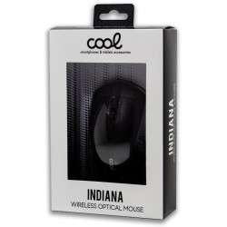 Black Indiana Cool Wireless Mouse 