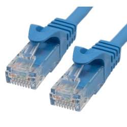 Cable Cat.6A UTP LSZH 100% CU, 26AWG, 1m azul