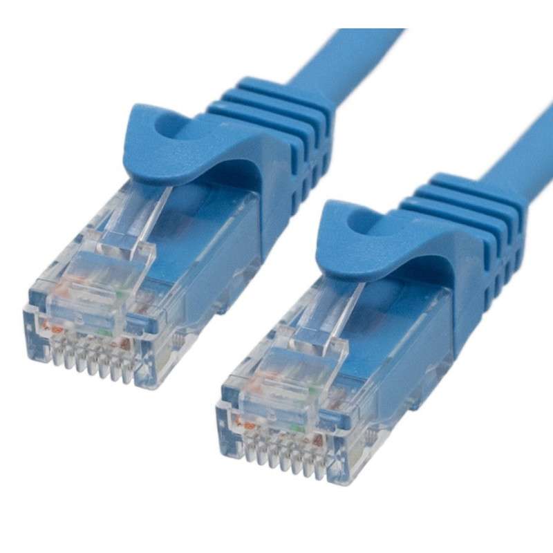 Cable Cat.6A UTP LSZH 100% CU, 26AWG, 1m blue