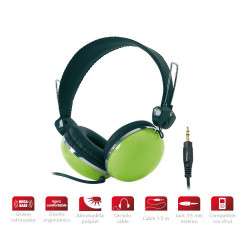 Stereo Hi-Fi headphones Green