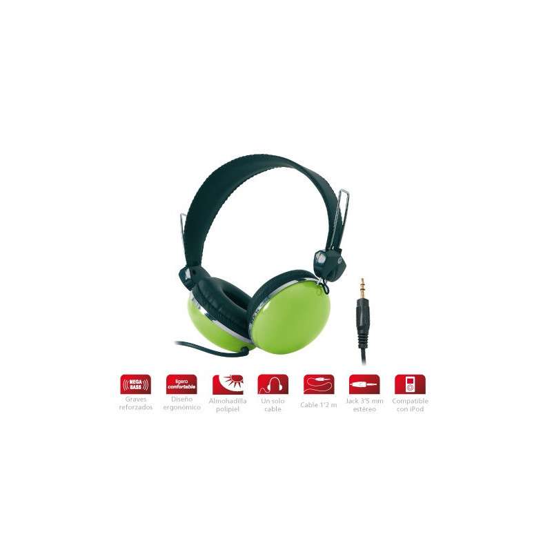 Auriculares estéreo Hi-Fi Verde