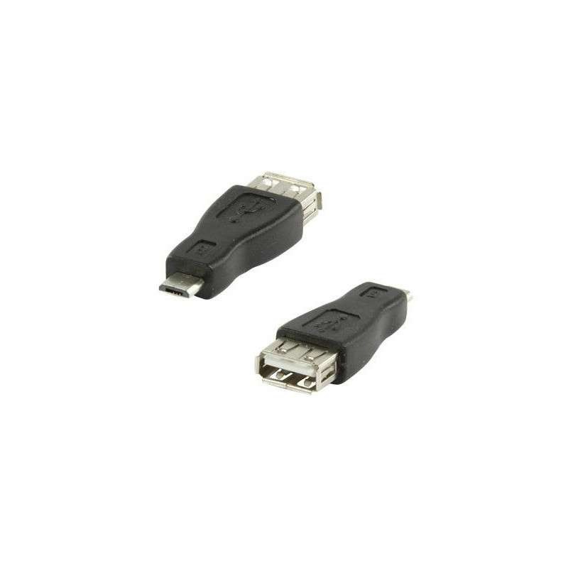 Adaptador USB A Femea - USB Micro B Macho