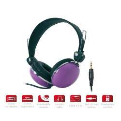Auriculares estéreo Hi-Fi Púrpura