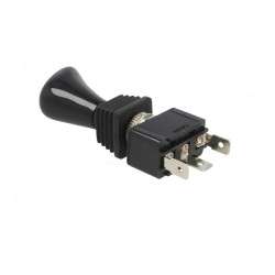 Stable 3-position lever switch in joystick shape - ON-OFF-ON - 250VAC 6A (3 pins) - SCI R13-416D7-01-BB