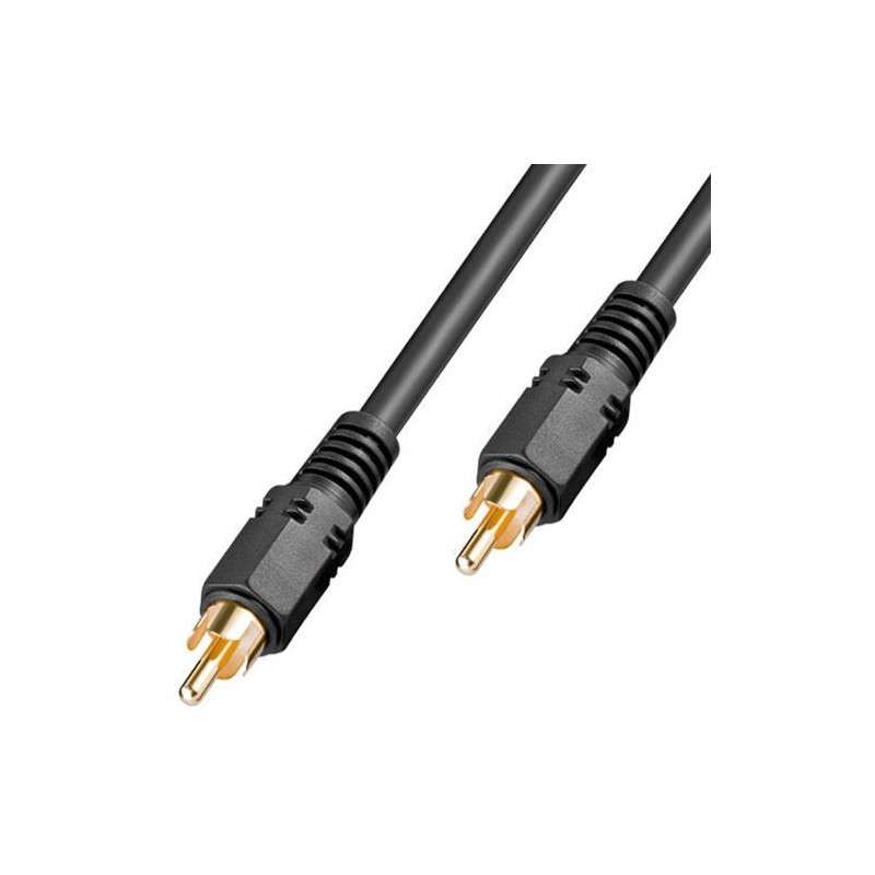 Cable S / PDIF 75 Ohm RCA Macho - RCA Macho - Coaxial - 5.0m 