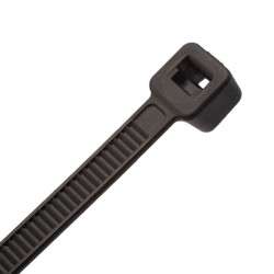 Self-locking nylon cable tie  black 300 x 7,6 mm  (100pçs)