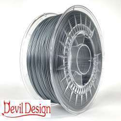 3D Filament - 1.75mm PETG - Silver - 1Kg - Devil Design