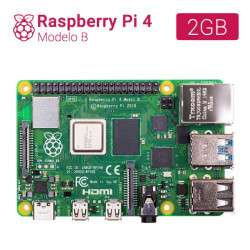 Raspberry Pi 4 Model B 1.5GHz 2GB - con WiFi 2.4/5GHz + Bluetooth 5.0 + PoE 
