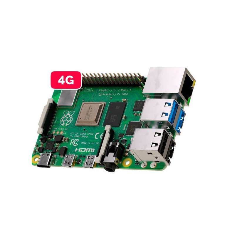 Raspberry Pi 4 Model B 1.5GHz 4GB - com WiFi 2.4/5GHz