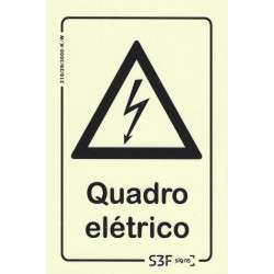 Placa de señalización para Cuadro Eléctrico (portuguesa) - 100x150mm 