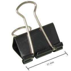 Black binder clips 51mm