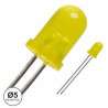 LED 5mm Amarelo DIFUSO 