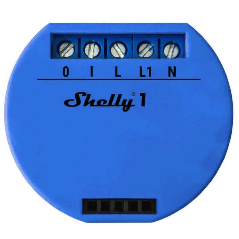 Módulo conmutador para automatización Wifi 110 / 230VAC - 12VDC - 30-50VDC - 16A - Shelly 1